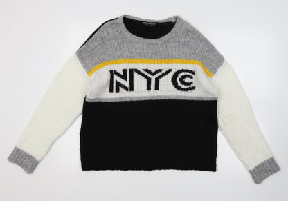 Preloved Select Womens Black  Knit Pullover Jumper Size 12  - NYC - Front