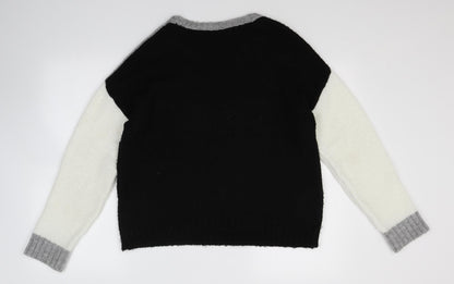 Preloved Select Womens Black  Knit Pullover Jumper Size 12  - NYC - Back