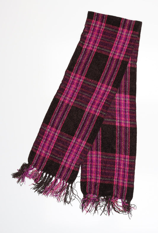 Preworn Womens Brown Plaid   Scarf