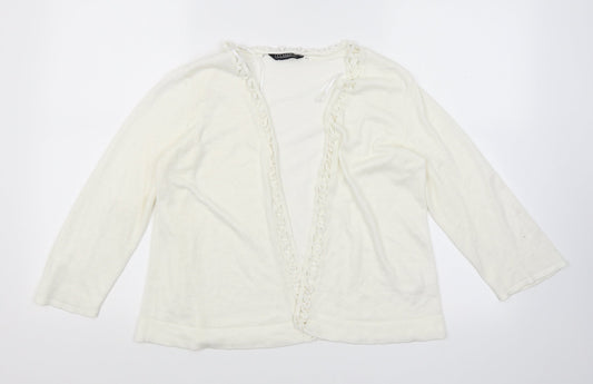 BHS Womens Ivory   Cardigan Jumper Size 14