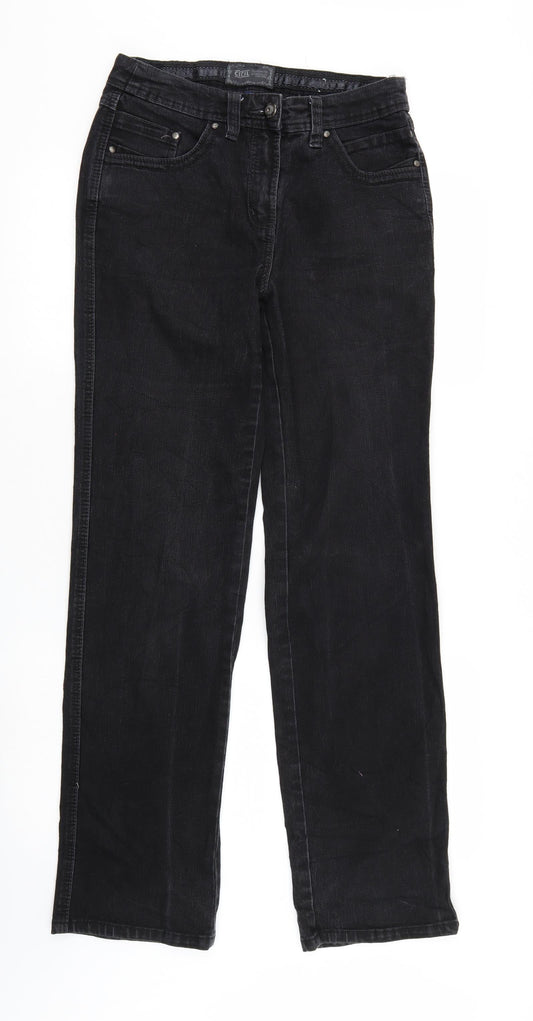 Cecil Womens Black  Denim Straight Jeans Size 29 in L32 in