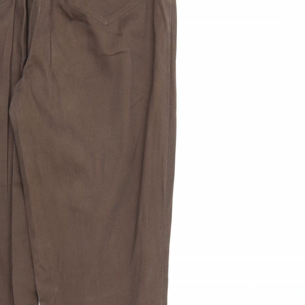 DASH Womens Brown  Denim Straight Jeans Size 14 L28 in