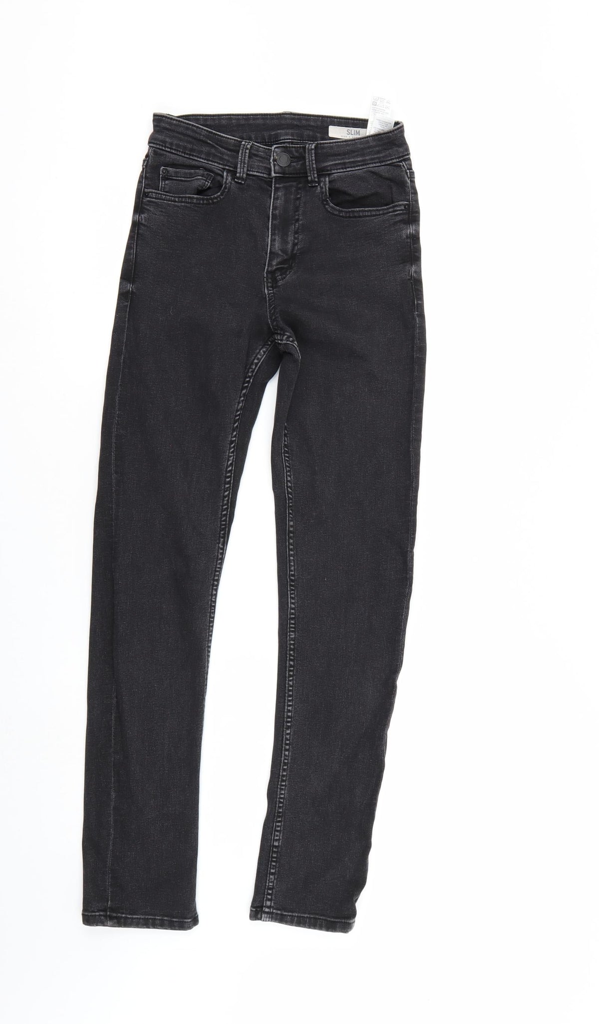 Preloved M&S Womens Black  Denim Skinny Jeans Size 6 L27 in - Front