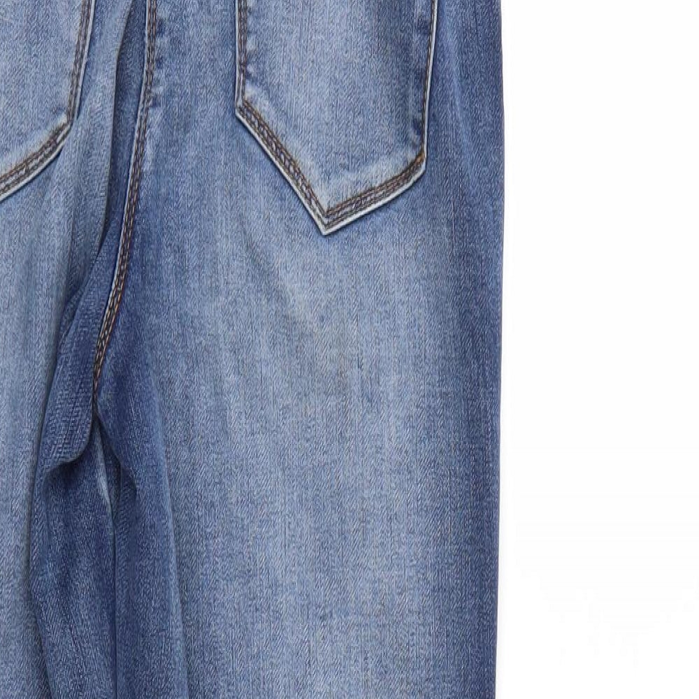 Denim Womens Blue  Denim Straight Jeans Size 8 L27 in