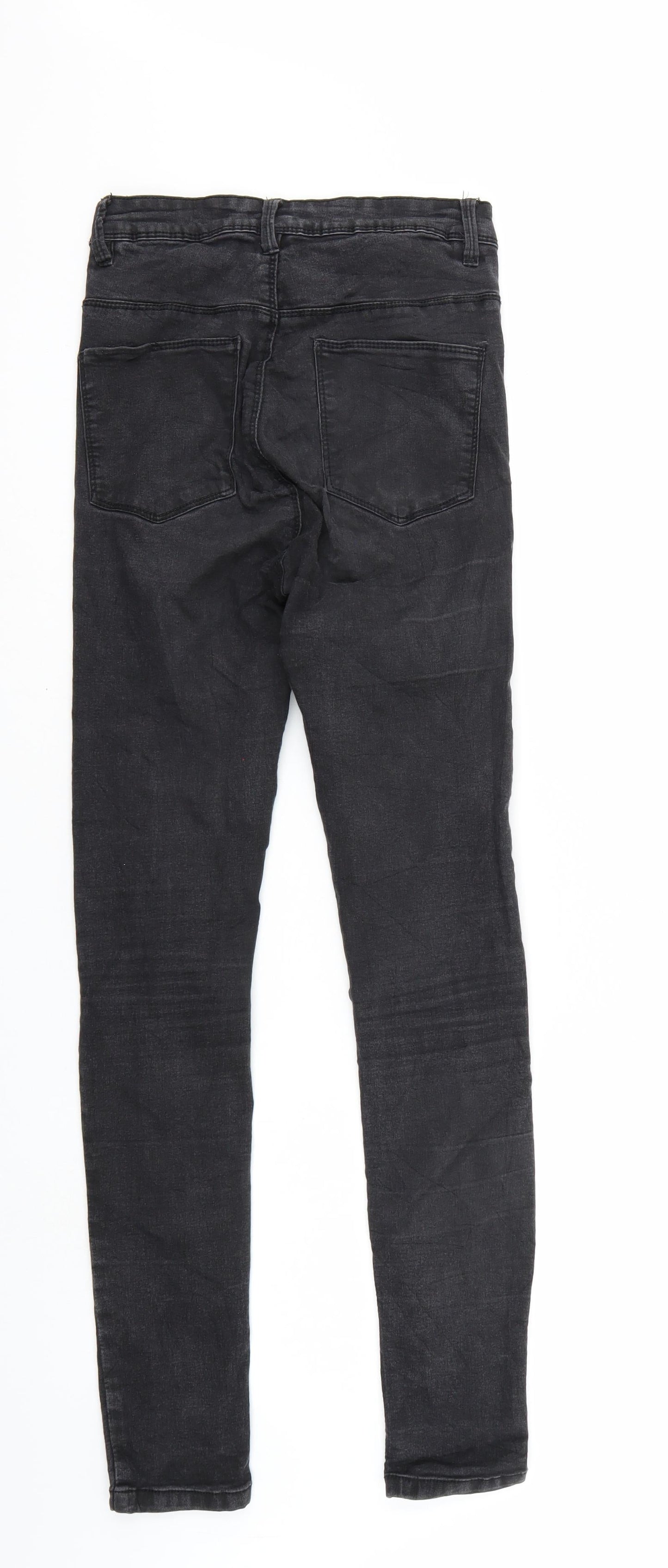 House Womens Black  Denim Straight Jeans Size 10 L27 in
