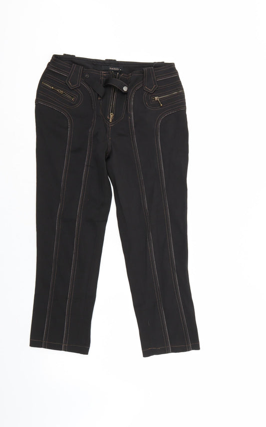 muchacha Womens Brown  Denim Cropped Jeans Size 10 L23 in