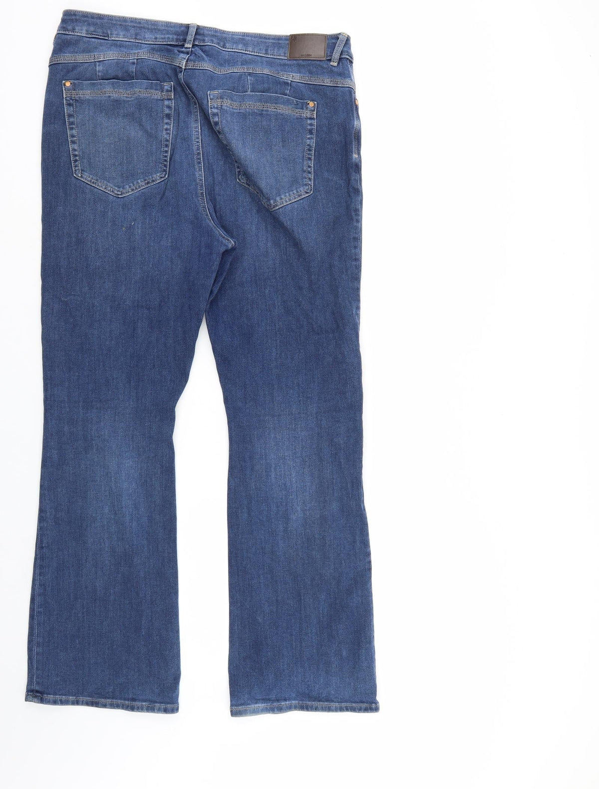 Preloved M&S Womens Blue  Denim Bootcut Jeans Size 38 in L27 in - Back