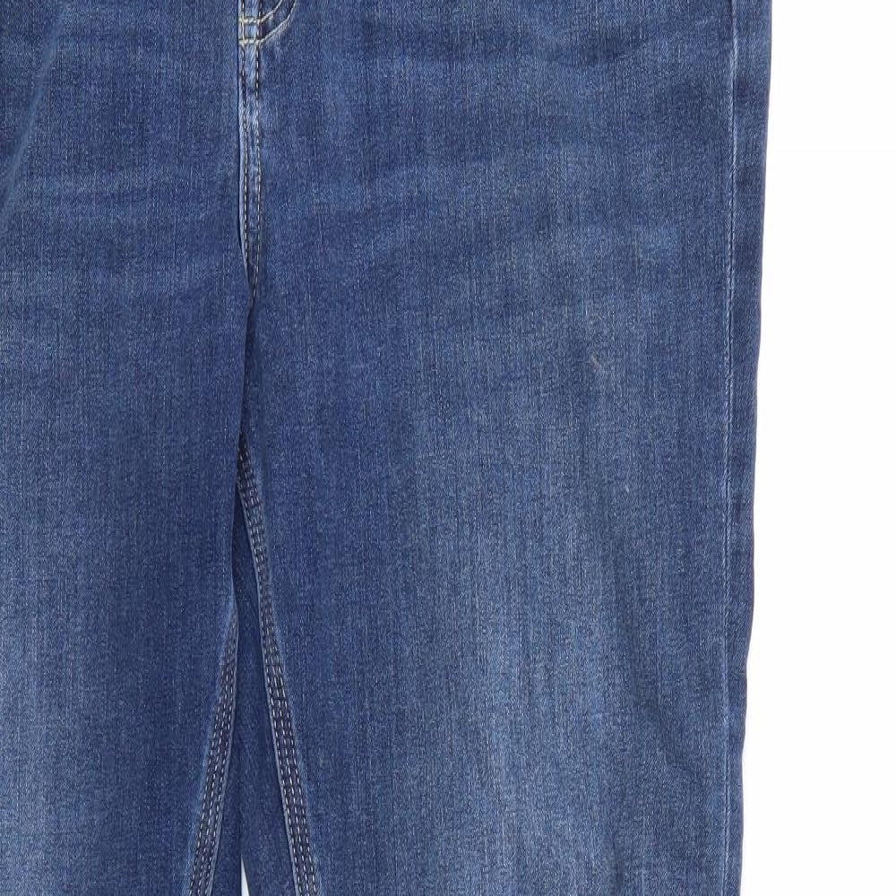 Preloved M&S Womens Blue  Denim Bootcut Jeans Size 38 in L27 in - Detail