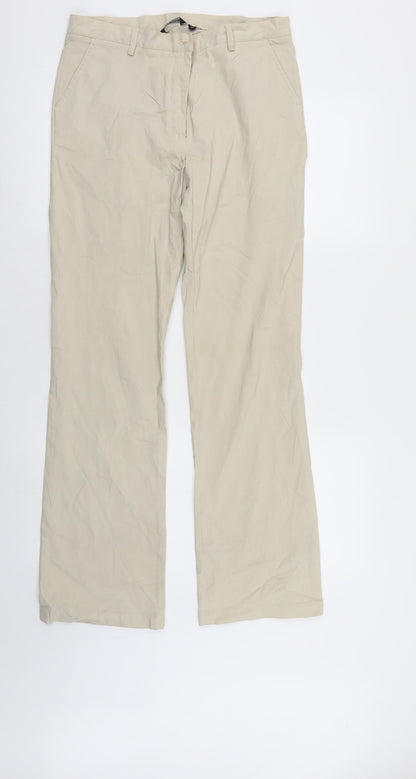 Preloved EXLINDEXLIND Womens Ivory   Trousers  Size 14 L30 in - Front