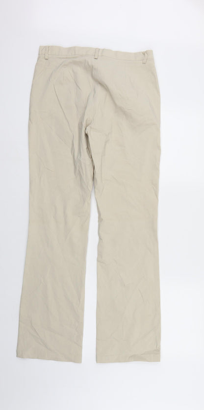 Preloved EXLINDEXLIND Womens Ivory   Trousers  Size 14 L30 in - Back
