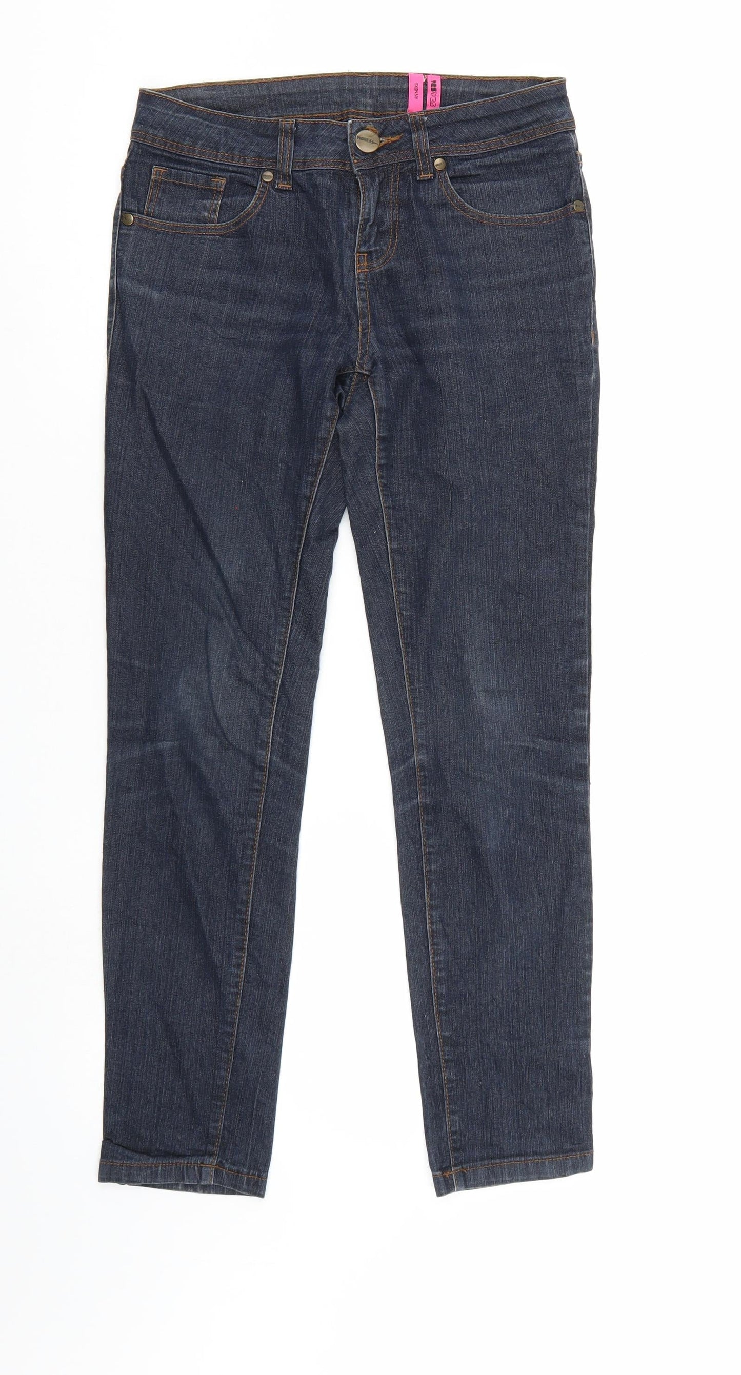 YesYes Womens Blue  Denim Skinny Jeans Size 6 L26 in