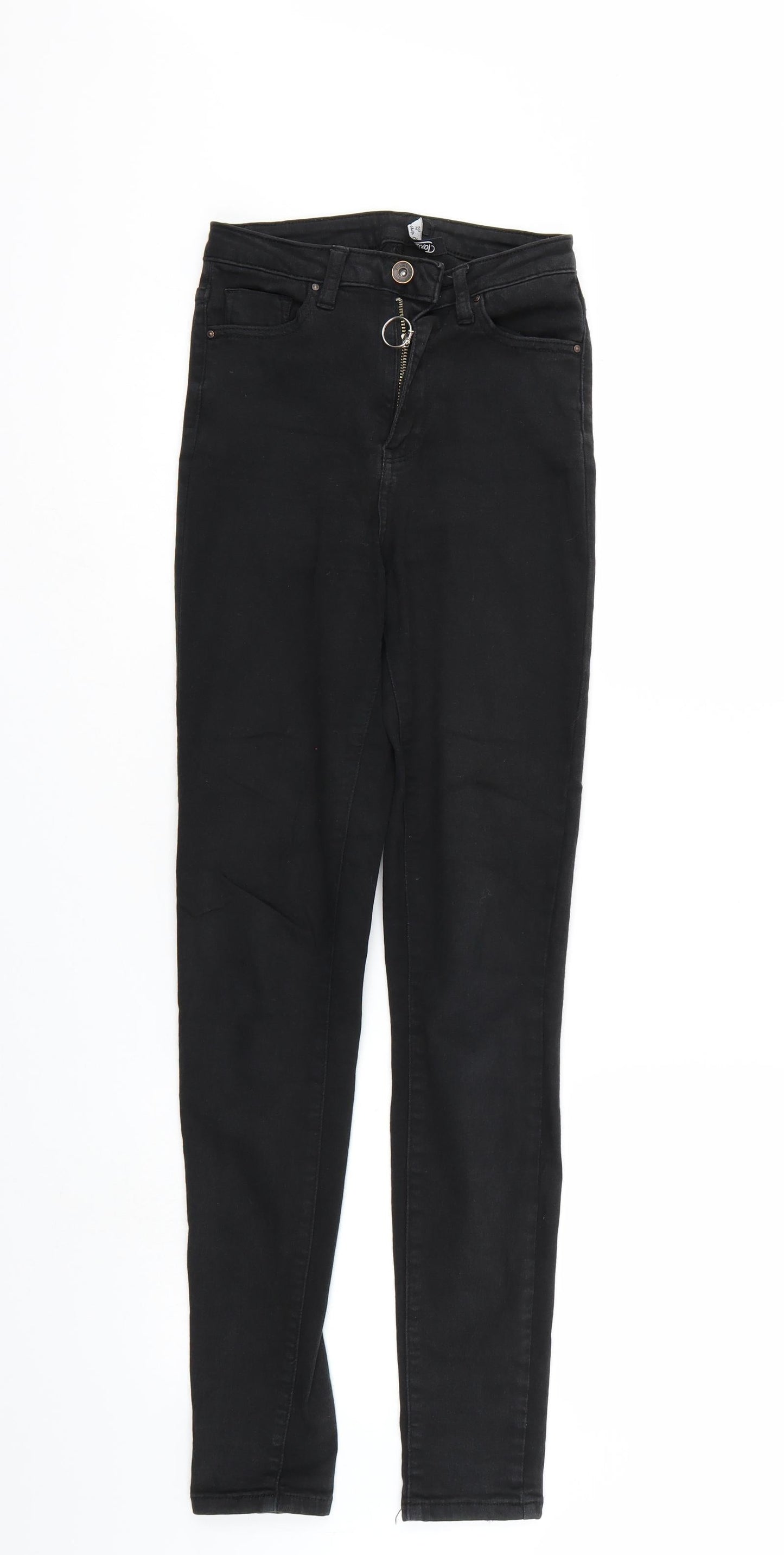 Toxik3 Womens Black  Denim Straight Jeans Size 6 L31 in