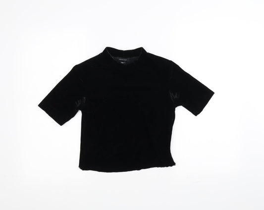 Atmosphere Womens Black   Basic T-Shirt Size 10  - cropped