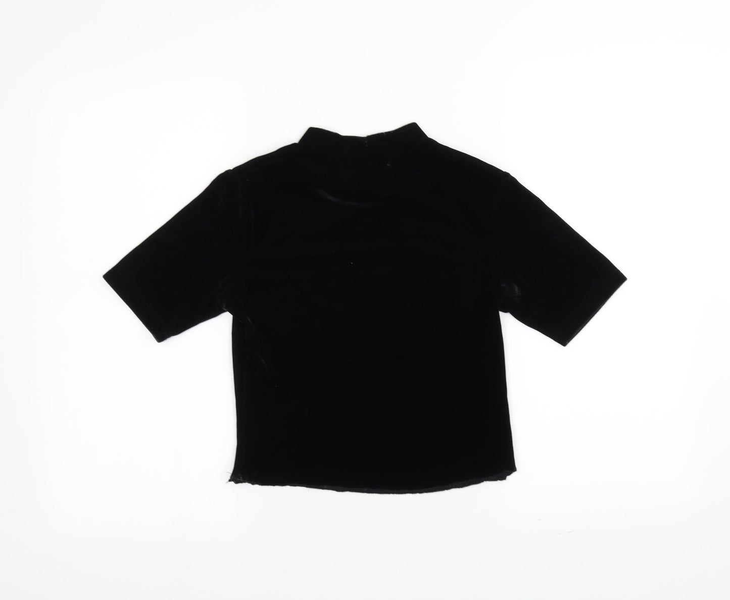 Atmosphere Womens Black   Basic T-Shirt Size 10  - cropped
