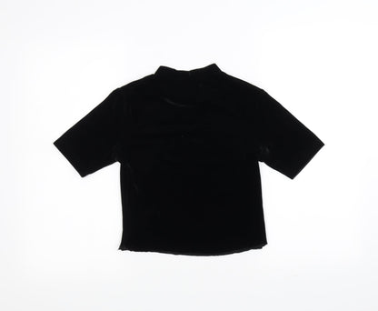 Preloved Atmosphere Womens Black   Basic T-Shirt Size 10  - cropped - Back