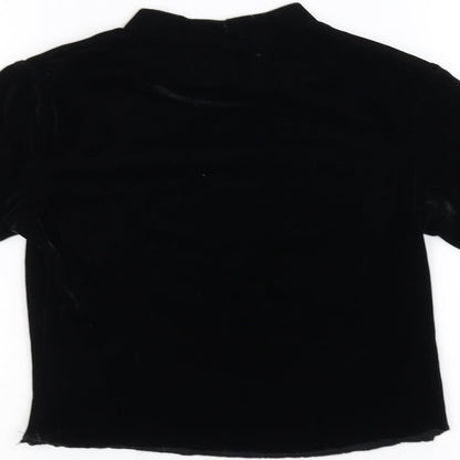 Preloved Atmosphere Womens Black   Basic T-Shirt Size 10  - cropped - Label
