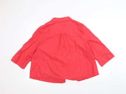 Preloved Marks and Spencer Womens Red   Jacket  Size 20 - Back