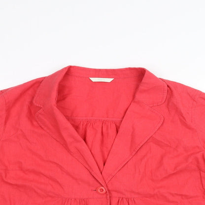 Preloved Marks and Spencer Womens Red   Jacket  Size 20 - Detail