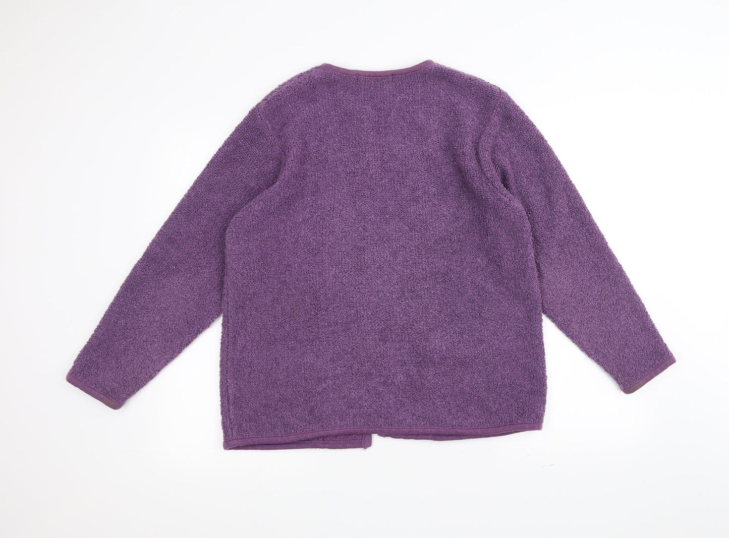 Poppy Womens Purple  Knit Jacket  Size 16