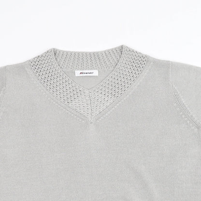 Preloved Damart Womens Grey  Knit Pullover Jumper Size 12 - Detail