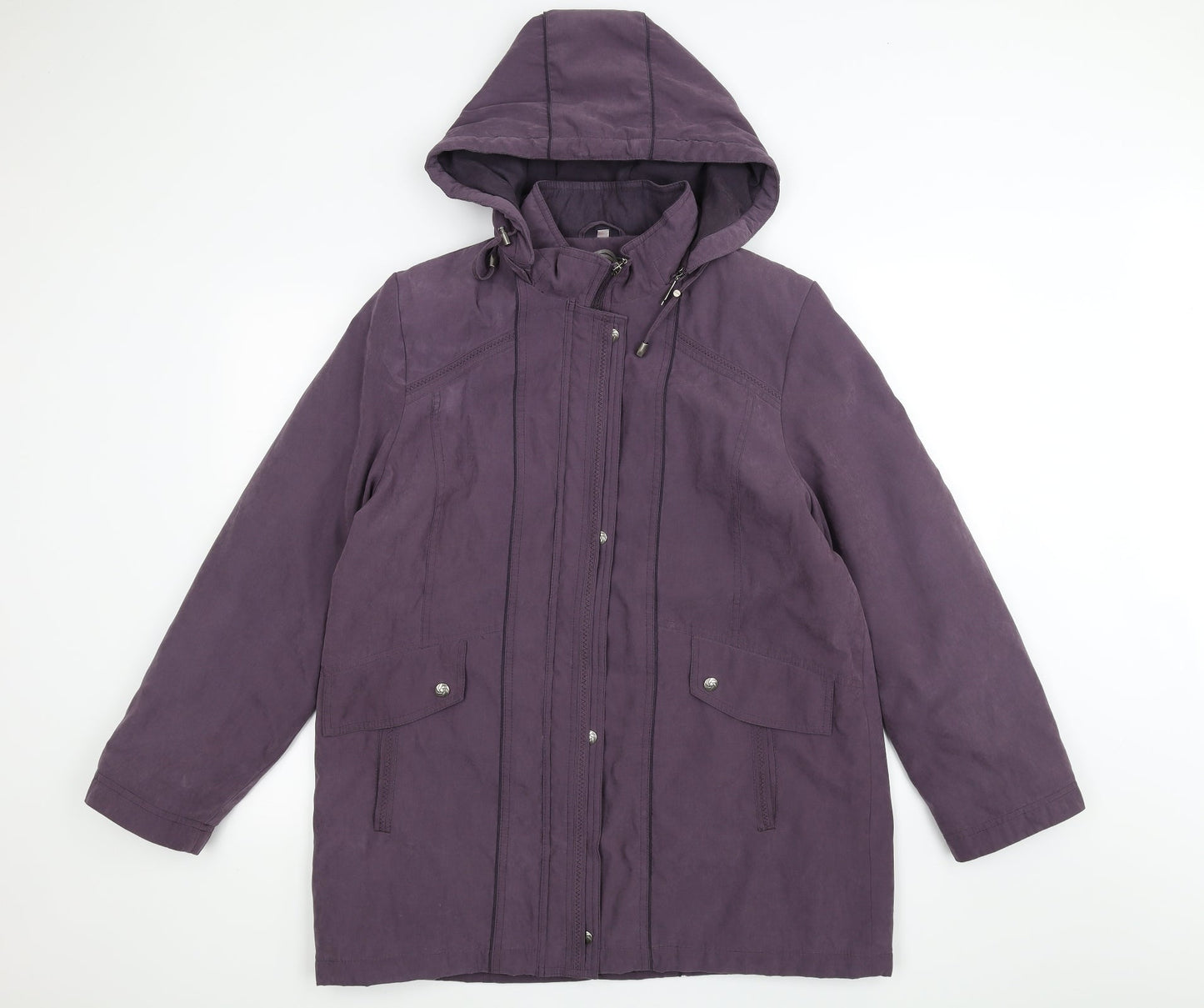 anna rose Womens Purple   Parka Coat Size L