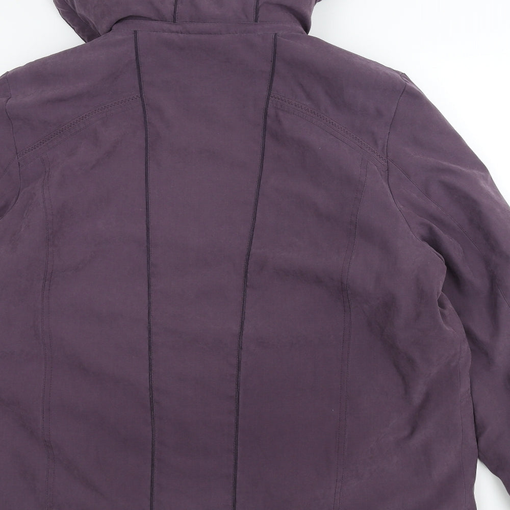 anna rose Womens Purple   Parka Coat Size L