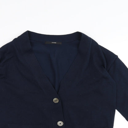Preloved George Womens Blue   Cardigan Jumper Size S - Detail
