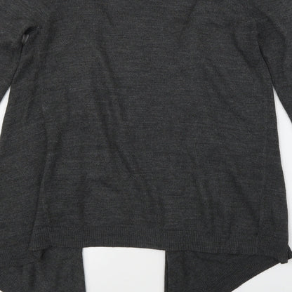 Preloved George Womens Grey   Cardigan Jumper Size 8 - Label