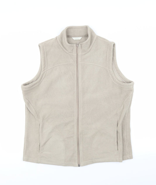 M&S Womens Beige   Vest Jumper Size 18