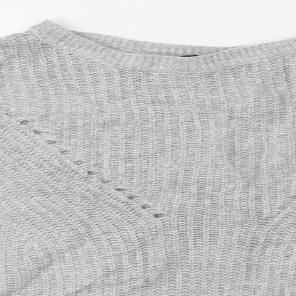 Preloved Peacocks Womens Grey   Pullover Jumper Size L - Detail