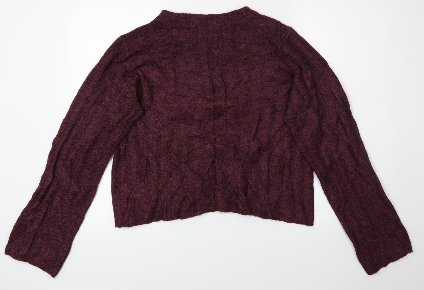 Divided Womens Purple   Pullover Jumper Size M  - Cropped