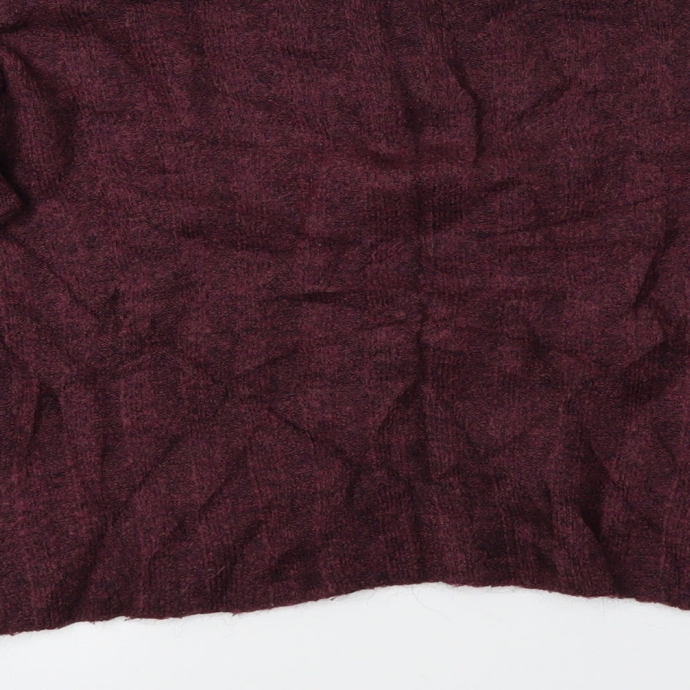 Divided Womens Purple   Pullover Jumper Size M  - Cropped