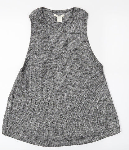 Preloved H&M Womens Silver   Basic Tank Size XS - Front