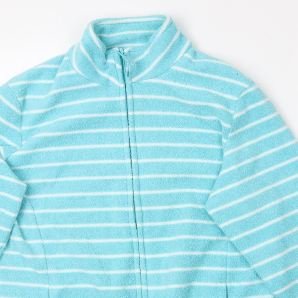 M&S Womens Blue Striped  Jacket  Size 10