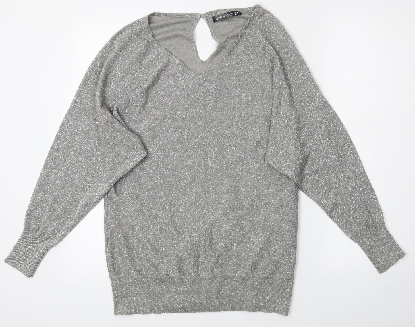 Encuentro Womens Silver   Basic Blouse Size M