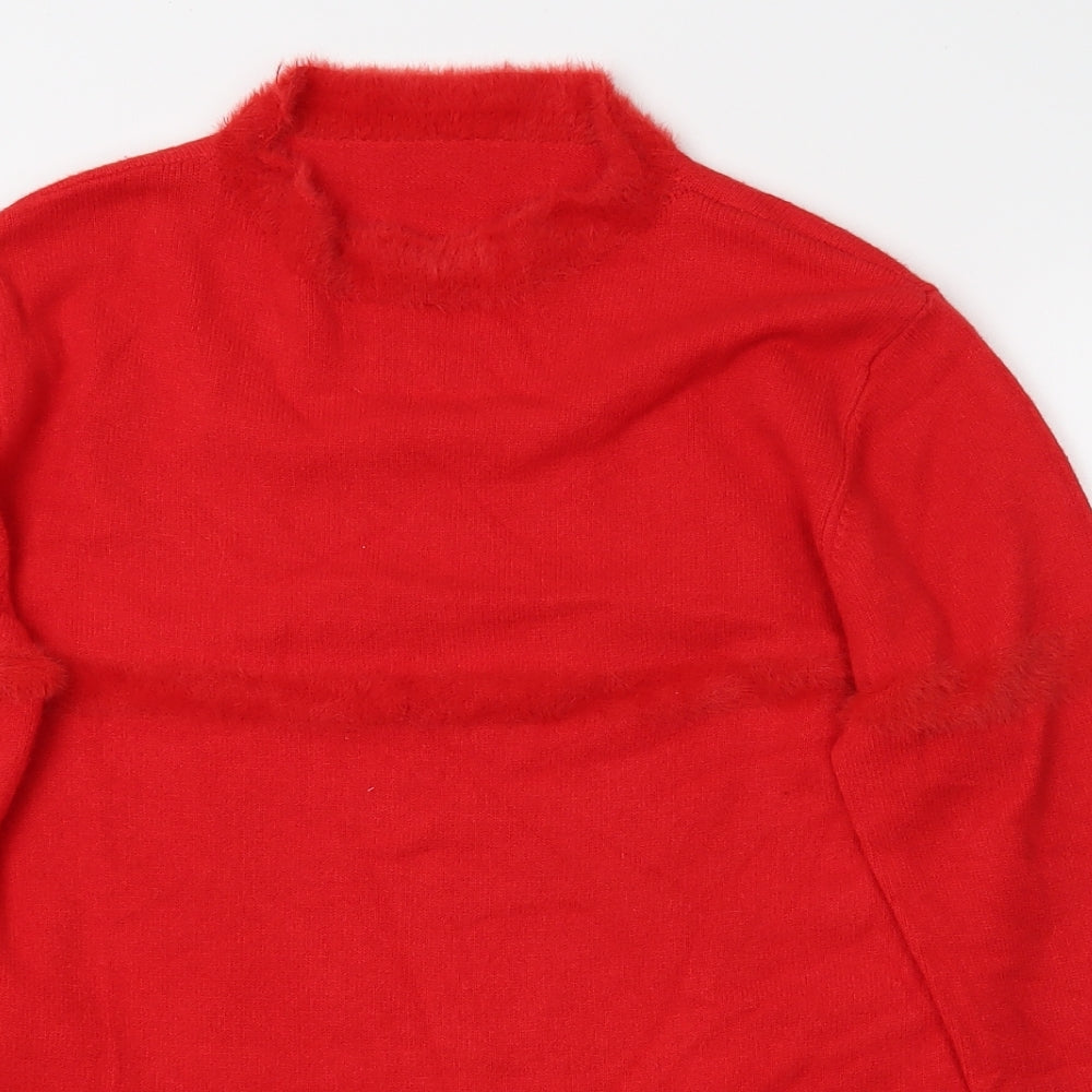 Pre Worn Womens Red   Pullover Sweatshirt Size M