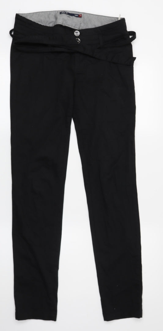 House Womens Black   Chino Trousers Size M L28 in