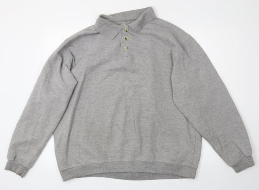 EWM Mens Grey   Pullover Sweatshirt Size XL