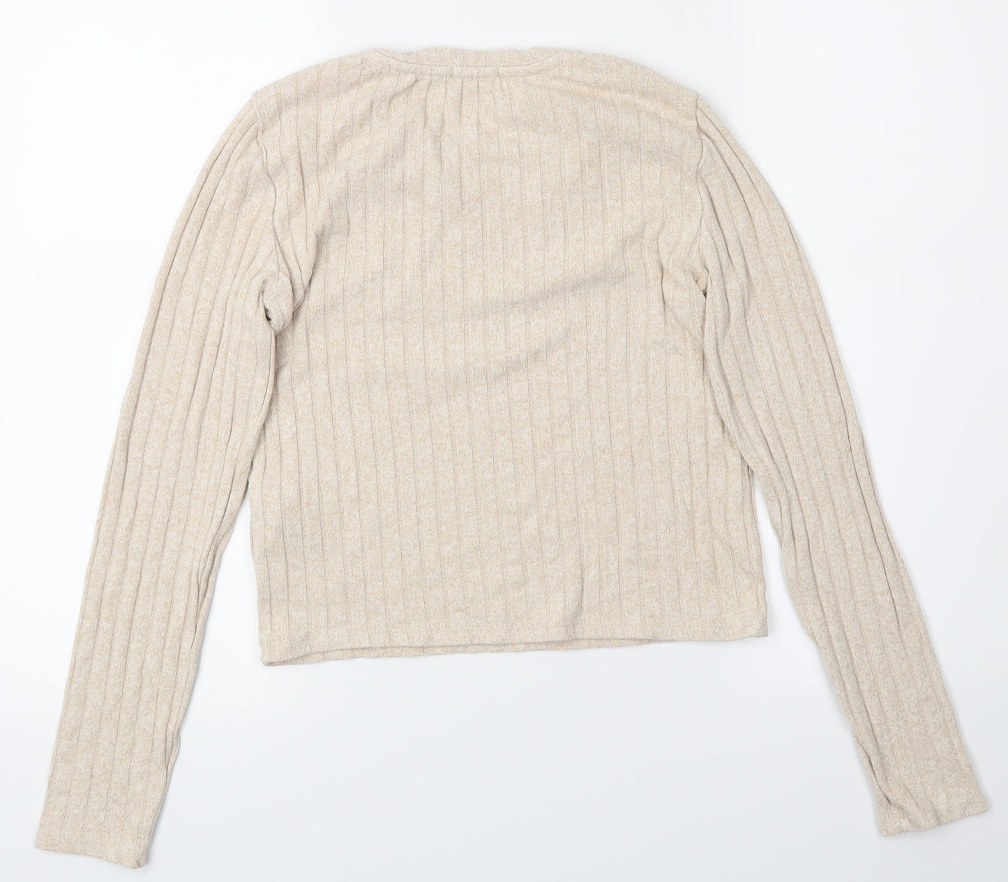 Astradivarius Womens Beige   Pullover Jumper Size S  - Croppede