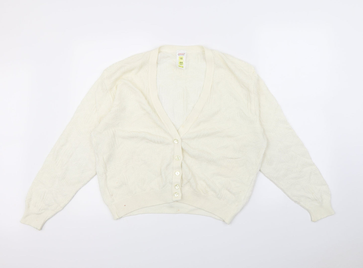 St Michael Womens Ivory   Cardigan Jumper Size 16
