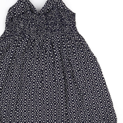 Preloved New Look Womens Blue Polka Dot  Mini  Size S - Label