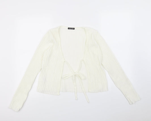 Nasty Gal Womens Ivory   Cardigan Jumper Size 8