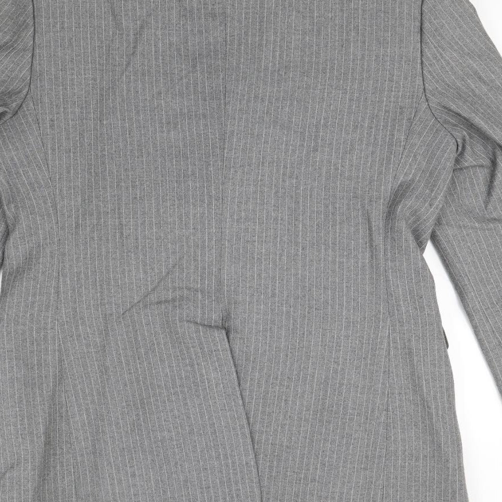 Preworn Mens Grey   Jacket Blazer Size S  - Shoulder Pads