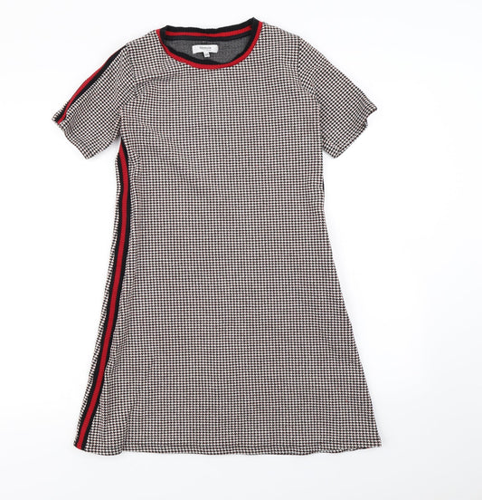 Formula Womens Black Herringbone  Mini  Size 10