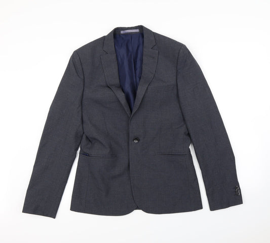 Preworn Mens Blue   Jacket Blazer Size S  - Shoulder Pads