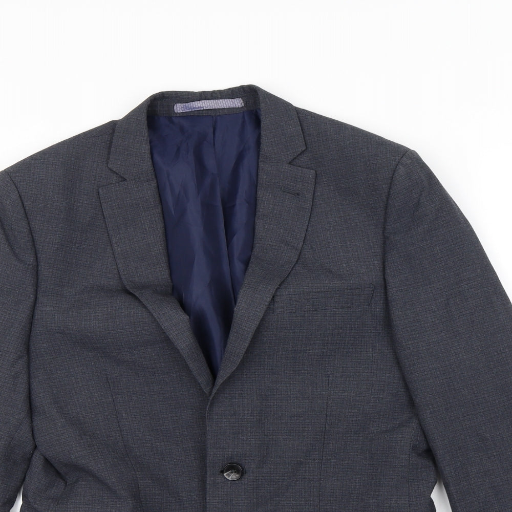 Preworn Mens Blue   Jacket Blazer Size S  - Shoulder Pads