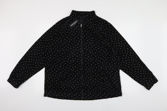 jdwilliams Womens Black Polka Dot  Jacket  Size 20