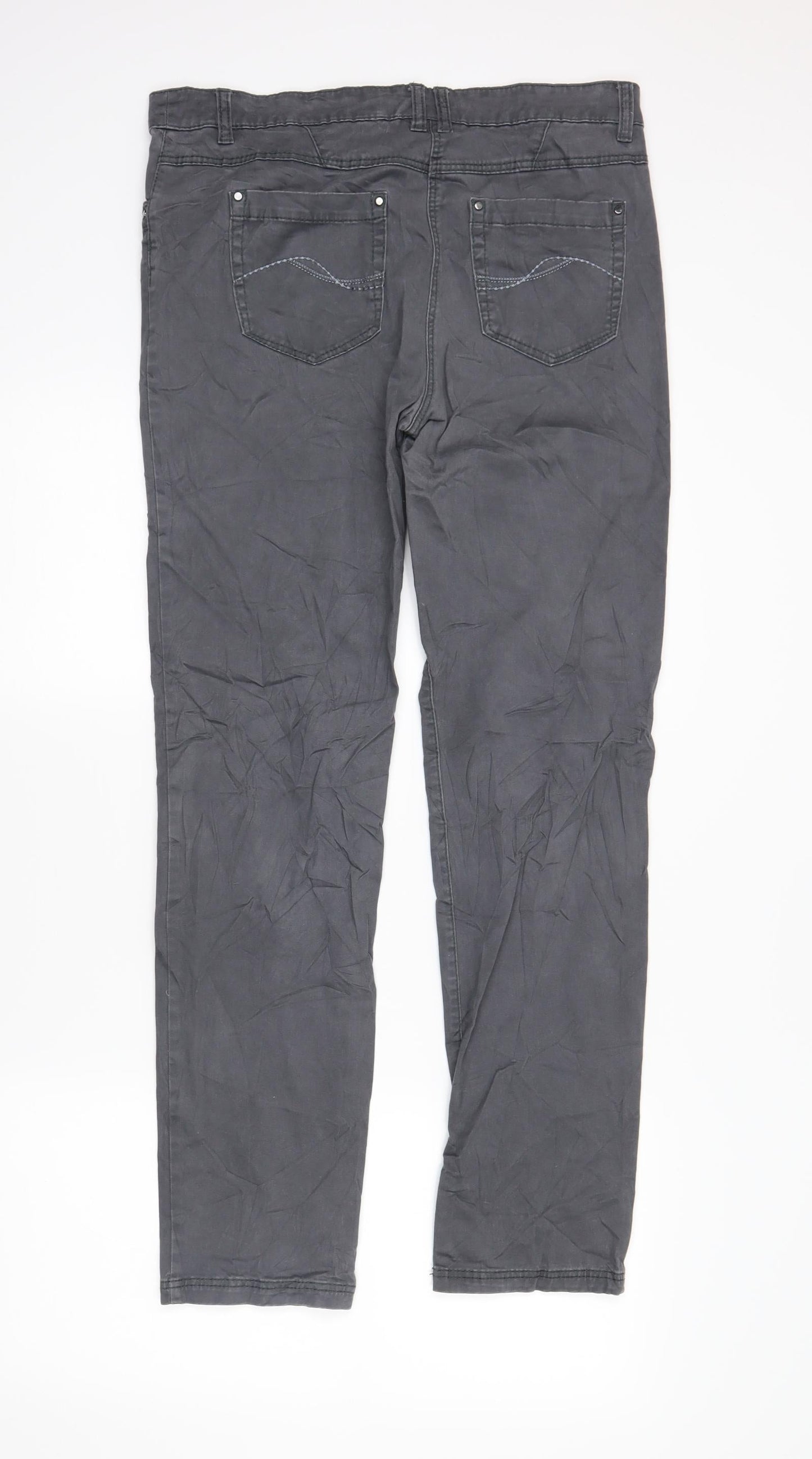 CANDA Womens Grey   Skinny Jeans Size 10 L31 in