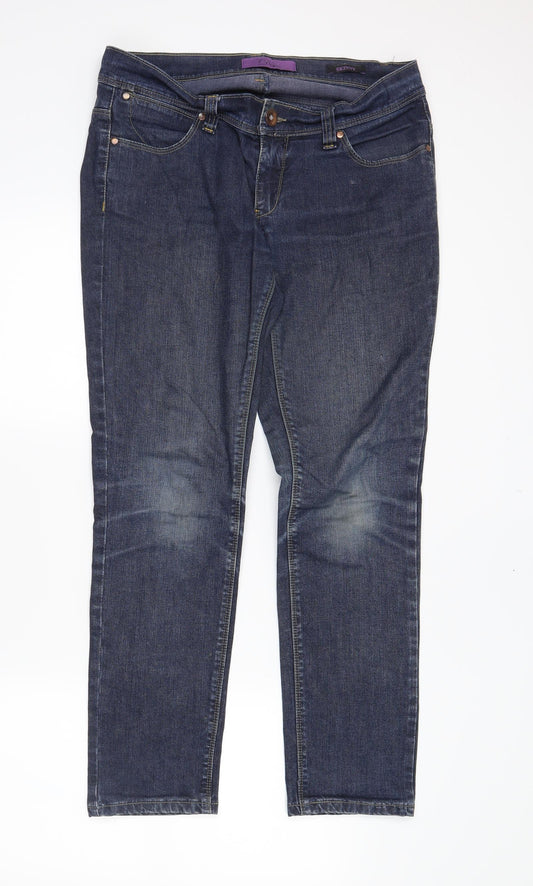 Disco Womens Blue   Straight Jeans Size 12 L28 in