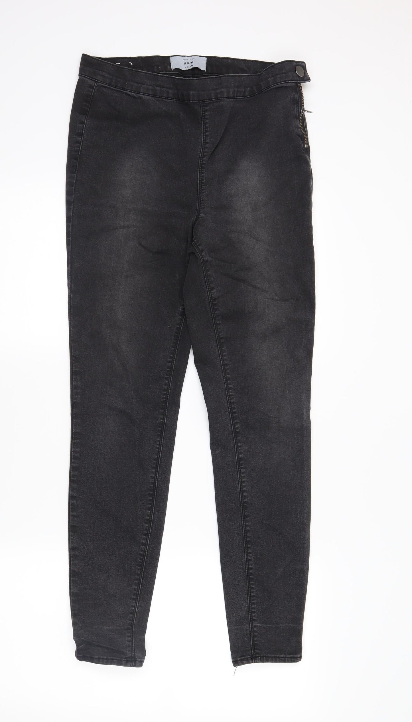 newlook Womens Black  Corduroy Jegging Jeans Size 12 L28 in